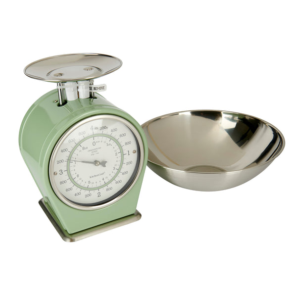 Living Nostalgia Mechanical Kitchen Scales - English Sage Green image 3