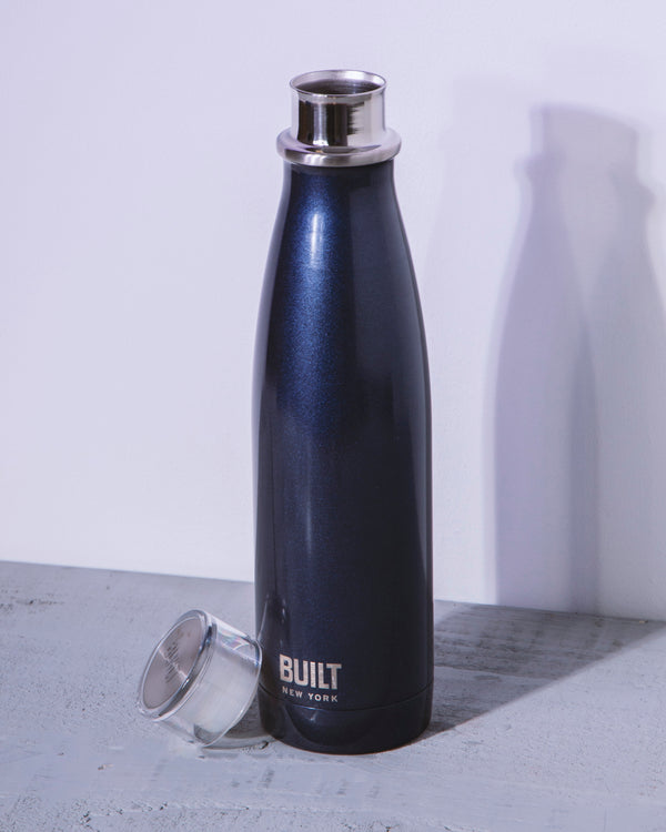 Built 500ml Double Walled Stainless Steel Water Bottle Midnight Blue image 4