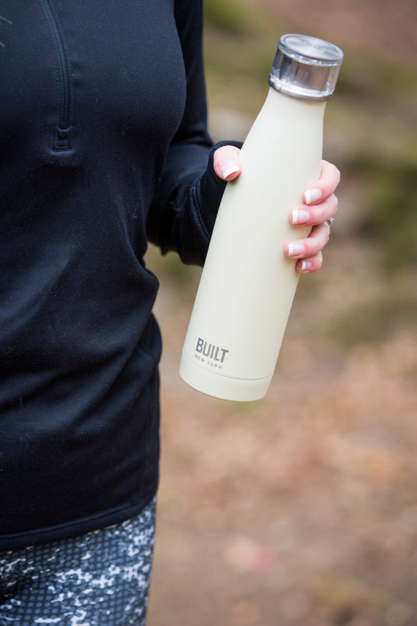 Built 500ml Double Walled Stainless Steel Water Bottle Vanilla image 2