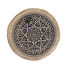 Creative Tops Set of 4 Jute Placemats with Mandala Design, Natural Printed Hessian - Blue image 4