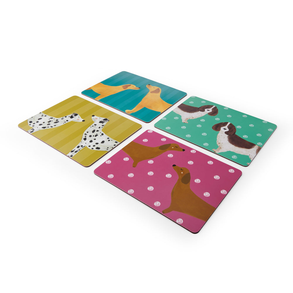 Creative Tops Dog Print Set of 4 Rectangle Placemats, 30 x 22.5CM