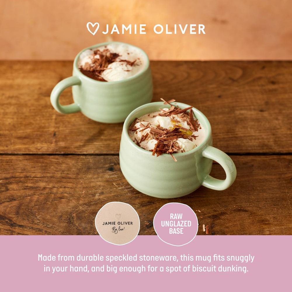 Jamie Oliver Big Love 'Cosy Cuppa' Mug, Green, 375ml