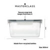 MasterClass Eco-Snap 800ml Recycled Plastic Food Storage Container - Square image 9