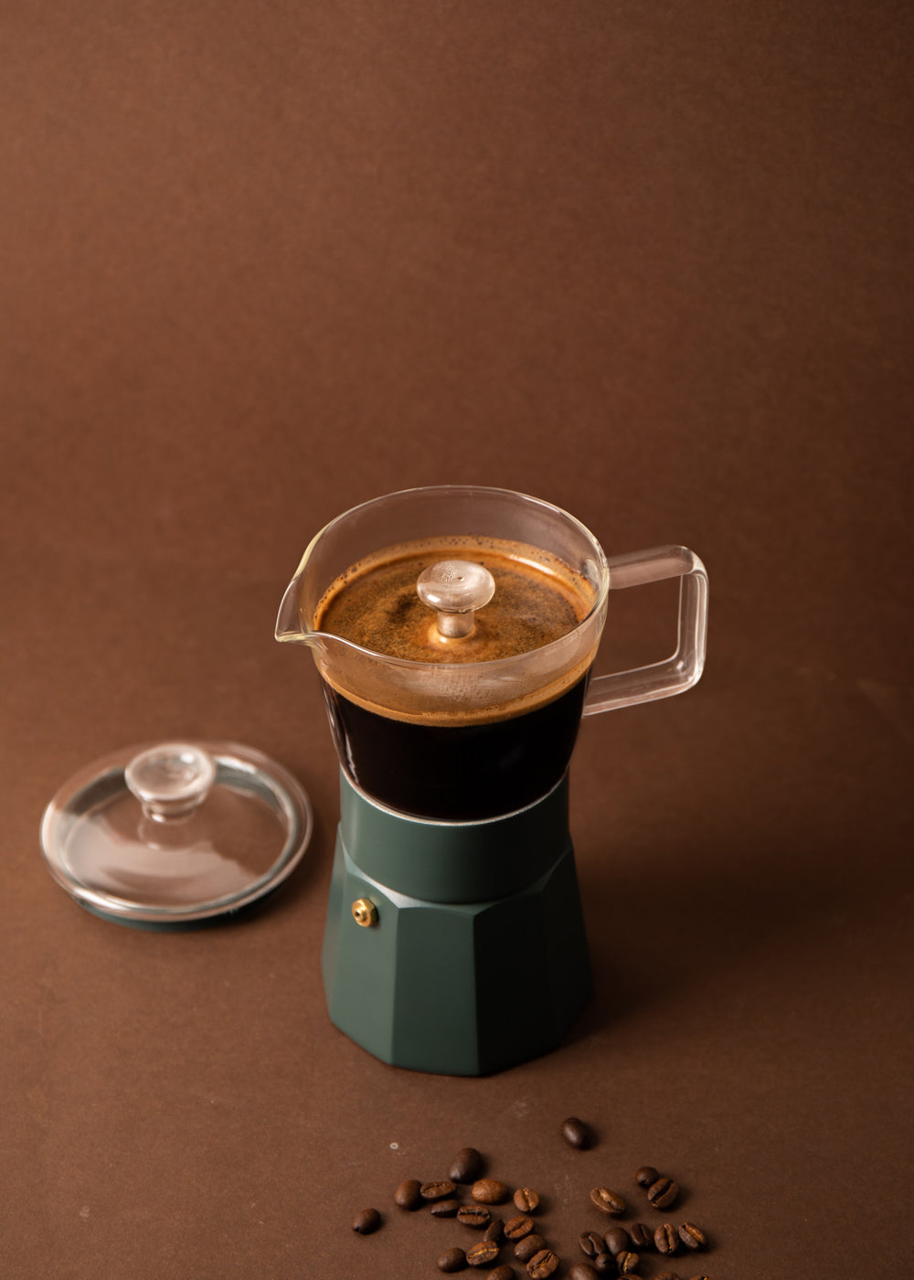 La Cafetière Verona Glass Espresso Maker - 6 Cup, Green