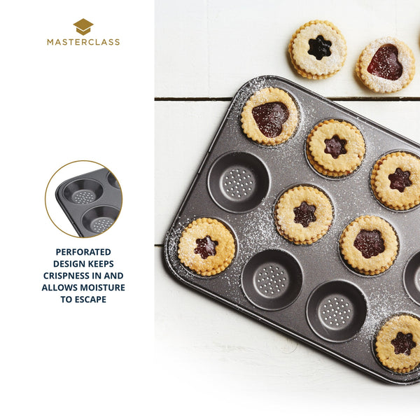 MasterClass Crusty Bake Non-Stick 12 Hole Shallow Baking Pan image 8