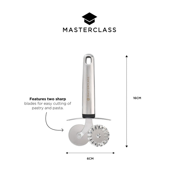 MasterClass Soft Grip Stainless Steel Pastry and Pasta Cutter image 8