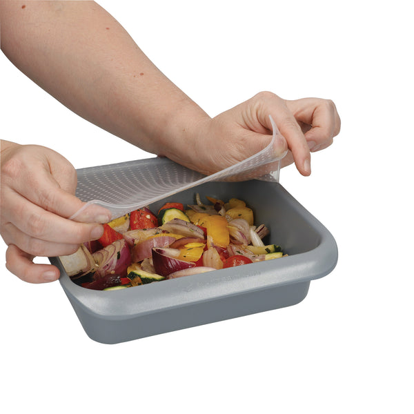 MasterClass Set of 4 Silicone Stretch Lids - Reusable Eco-Friendly Cling Film Alternatives image 9