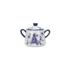 5pc Ceramic Tea Set with 4-Cup Teapot, Sugar Bowl, Teacup & Saucer and Milk Jug - Blue Rose image 5