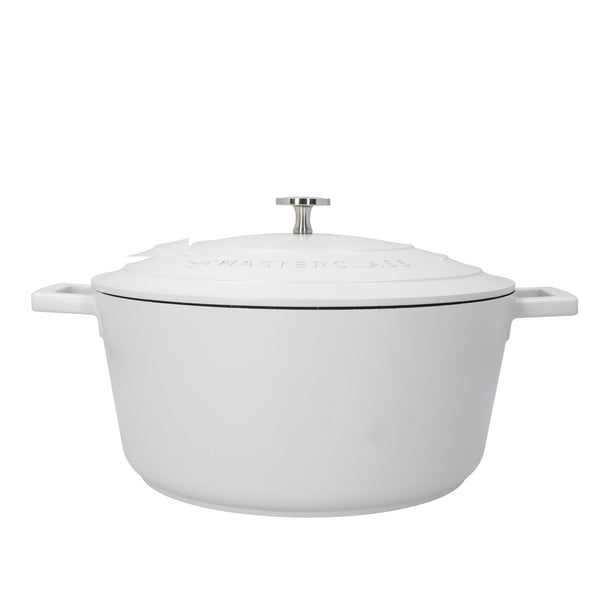 MasterClass Cream Cast Aluminium Casserole Dish, 5L image 2
