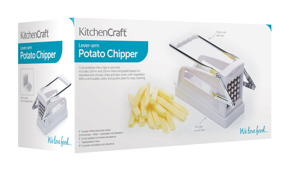 KitchenCraft Potato Chipper with Interchangeable Blades