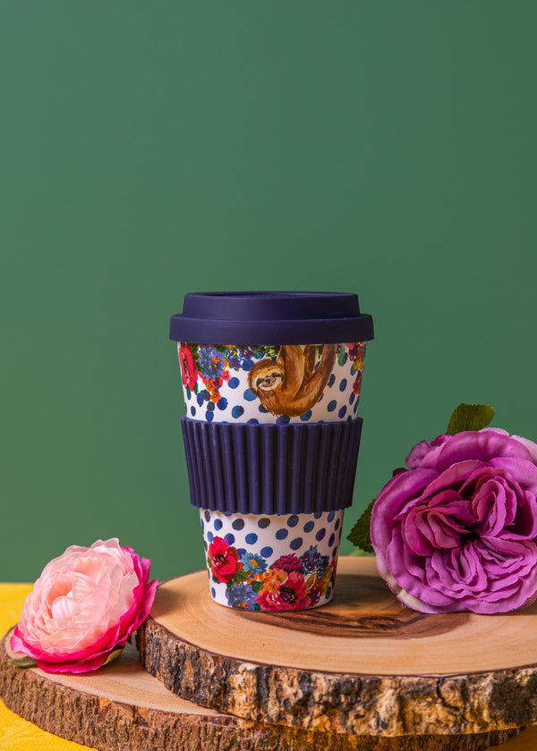 Mikasa Wild at Heart Sloth Travel Mug, 370ml image 2