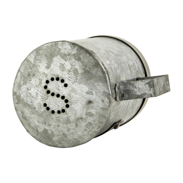 Industrial Kitchen Galvanised Metal Salt Dispenser Pot image 3
