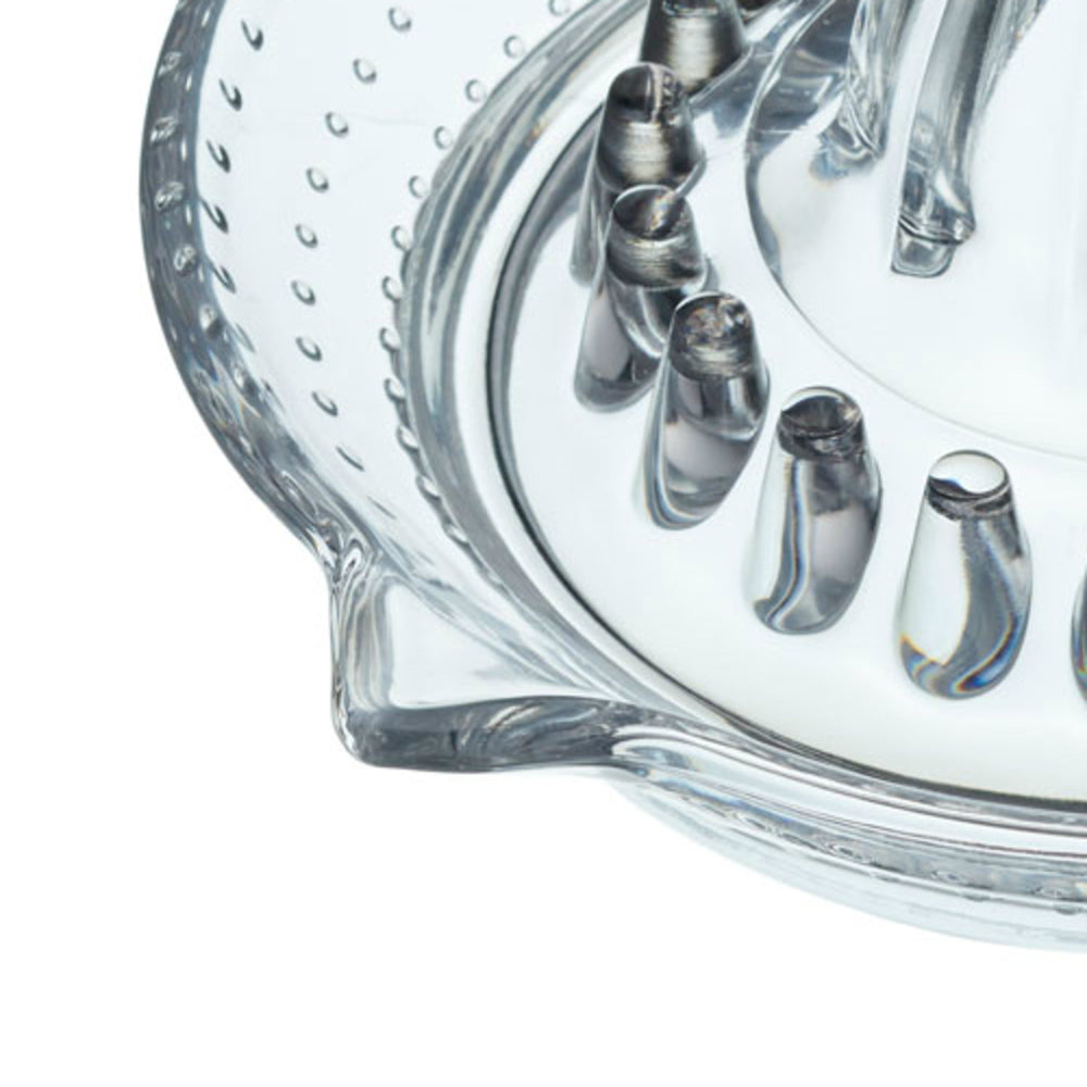KitchenCraft Round Glass Lemon / Citrus Fruit Squeezer