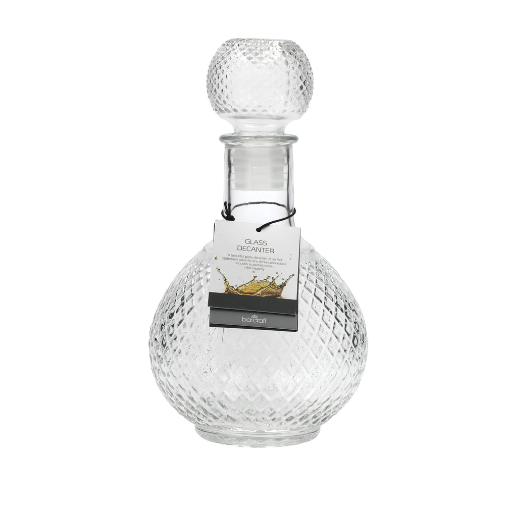 BarCraft Cut Glass Decanter