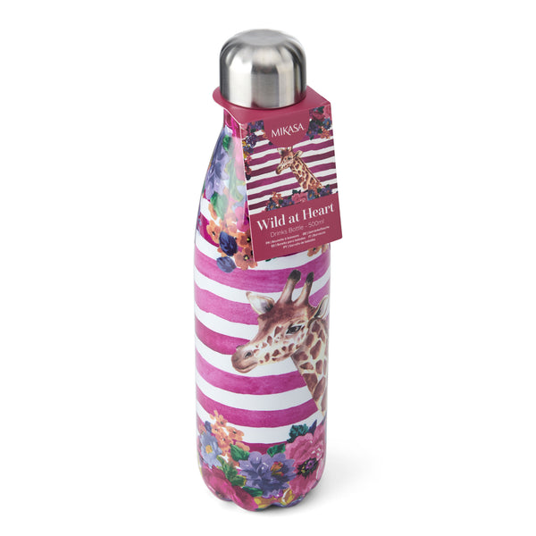 Mikasa Wild at Heart Giraffe Water Bottle, 500ml image 4
