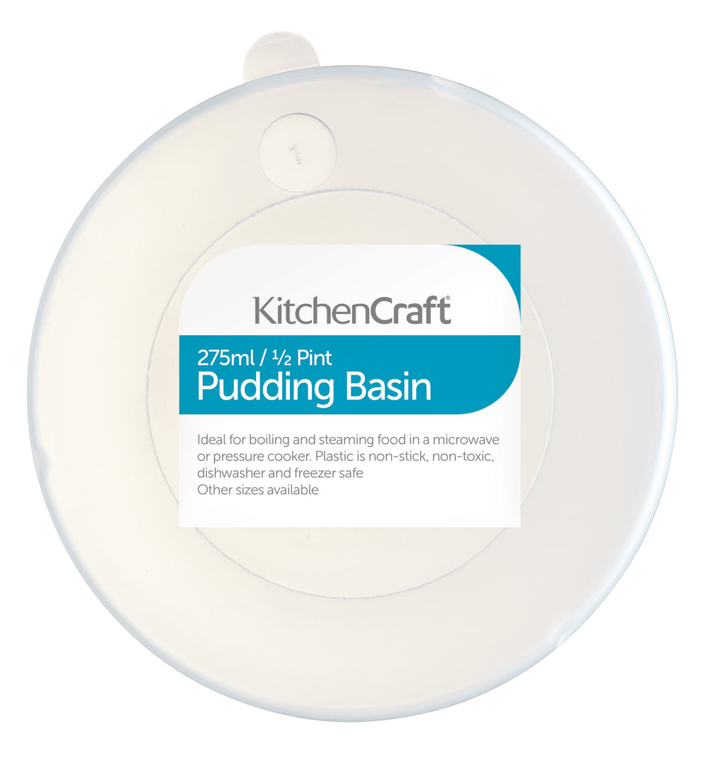 KitchenCraft Plastic Pudding Basin and Lid, 275ml