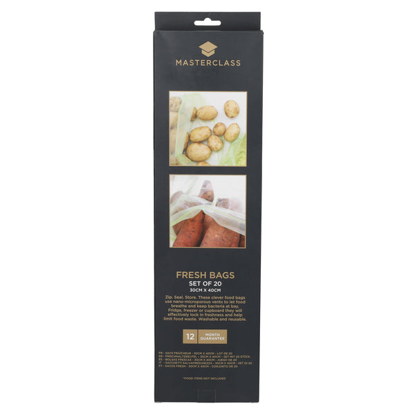 MasterClass Zipped Fresh Bag - Large, Set of 20 image 4