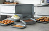 MasterClass Smart Ceramic Muffin Tray with Robust Non-Stick Coating, Carbon Steel, Grey, 24 x 22cm