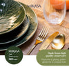 Mikasa Jardin Stoneware Pasta Bowls, Set of 4, 20cm, Green image 11