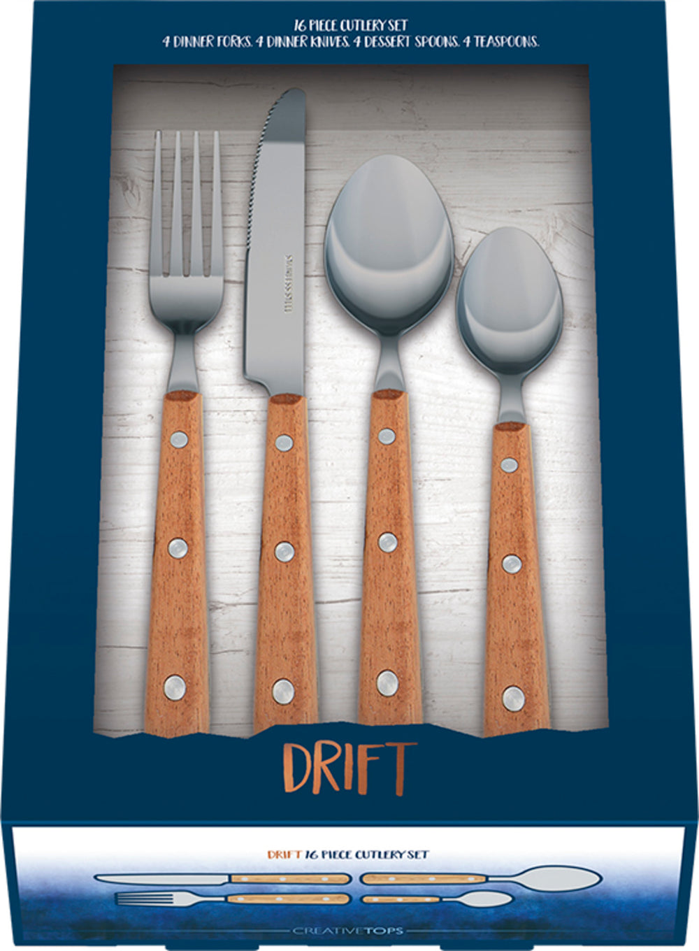 Mikasa Drift 16 Piece Cutlery Set