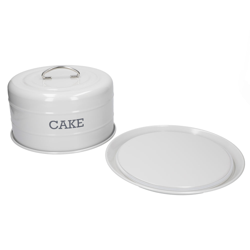 Living Nostalgia French Grey Domed Cake Tin