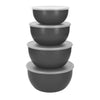 KitchenAid 4pc Meal Prep Bowls Set with Lids - Charcoal Grey image 1