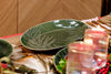 Mikasa Jardin Stoneware Oval Serving Platter, 36cm, Green