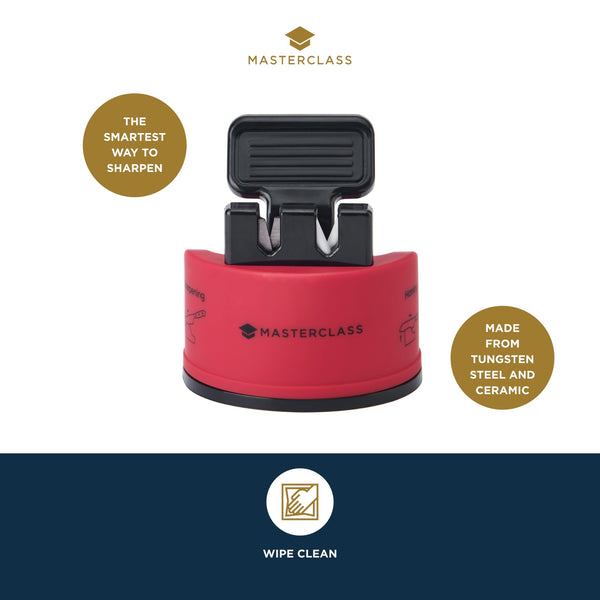 MasterClass Smart Sharp Dual Knife Sharpener, Red image 7