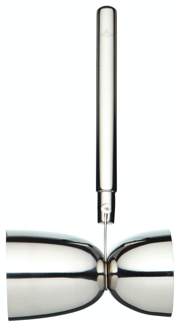 5pc Barware Set with 2x Handmade Gin Glasses, Stainless Steel Mixing Spoon, Strainer and Double Jigger image 6