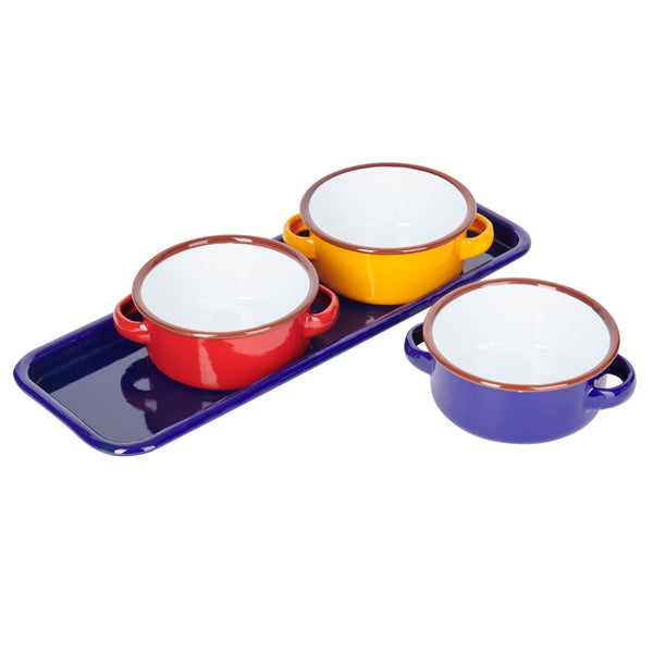 KitchenCraft World of Flavours Enamel Dip Set image 3