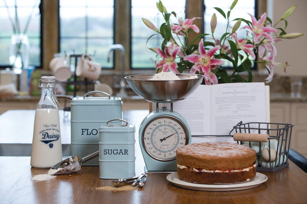 Living Nostalgia Vintage Blue Mechanical Scales