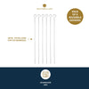 MasterClass Stainless Steel Flat Sided Skewers, Set of 6, 40cm image 7