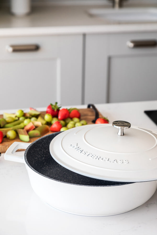 MasterClass Cream Cast Aluminium Shallow Casserole Dish, 4L image 5