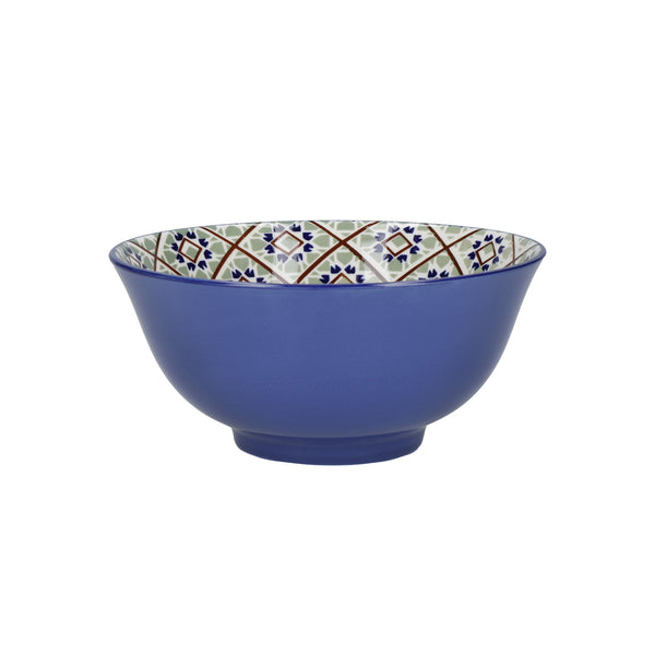 KitchenCraft Set of 4 Patterned Cereal Bowls in Gift Box, Ceramic - 'World of Flavours' Designs image 8