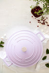 MasterClass Lavender Cast Aluminium Shallow Casserole Dish with Lid, 4 L image 7