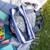 KitchenCraft Lulworth 11.5 Litre Blue Stripe Holdall Style Cool Bag image 7