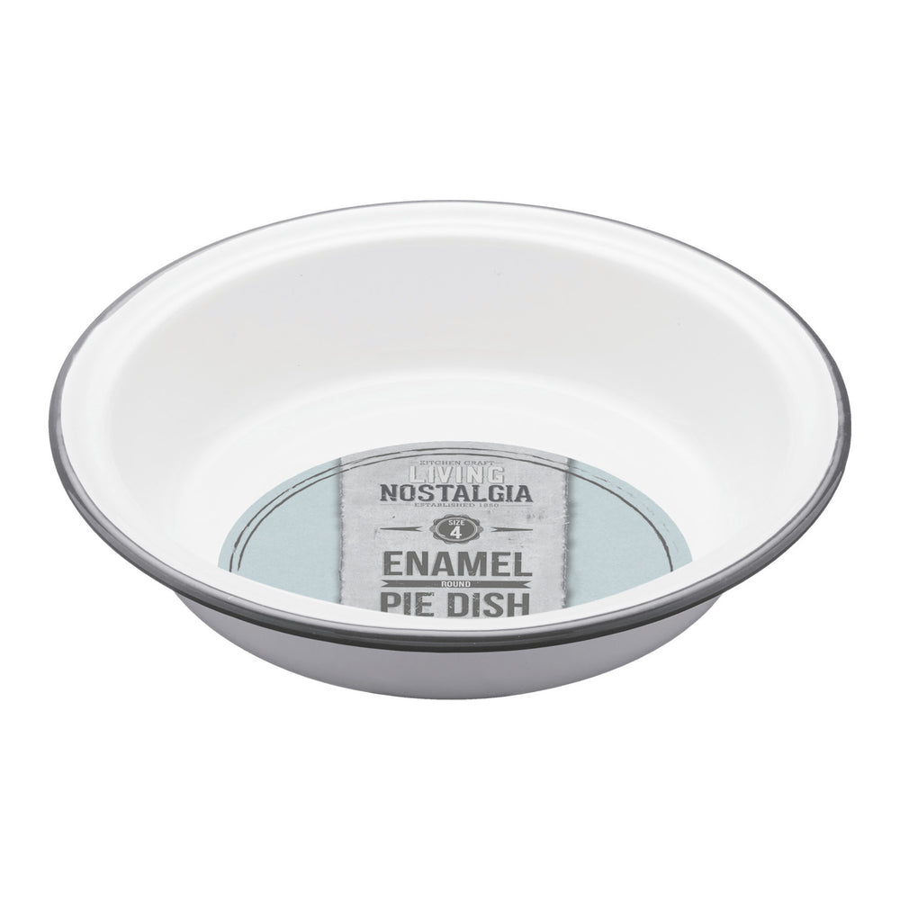 Set of 6 Living Nostalgia Enamel Round 18cm Pie Dishes