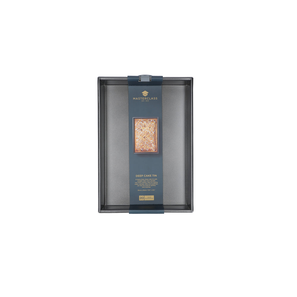 MasterClass Non-Stick Rectangular Deep Pan, 35cm x 24cm