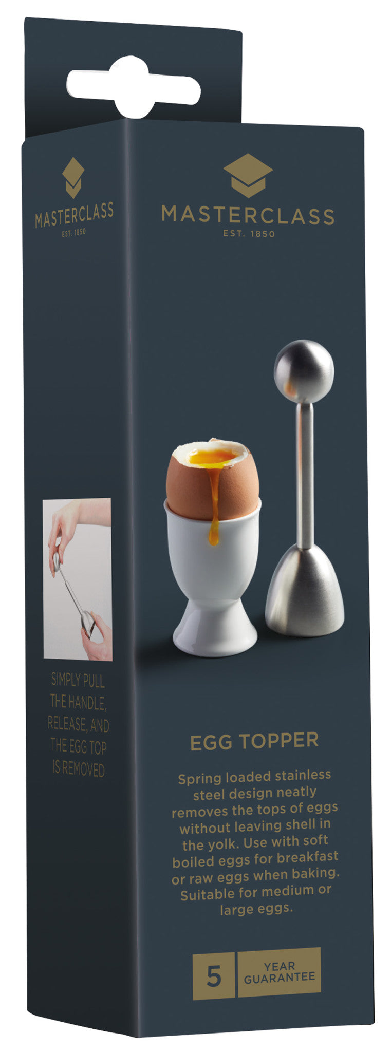 MasterClass Stainless Steel Egg Topper