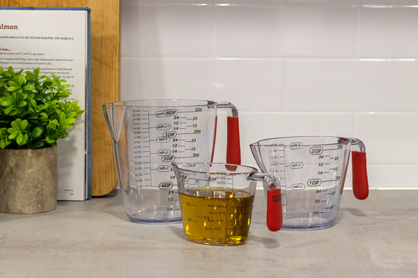 Colourworks 3 Piece Red Acrylic Measuring Jug Set image 5