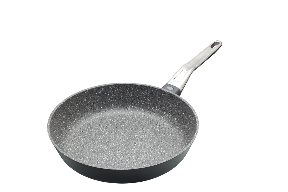 Set of 3 Non-Stick Cast Aluminium Frying Pans, 20cm, 26cm & 28cm - Induction Safe