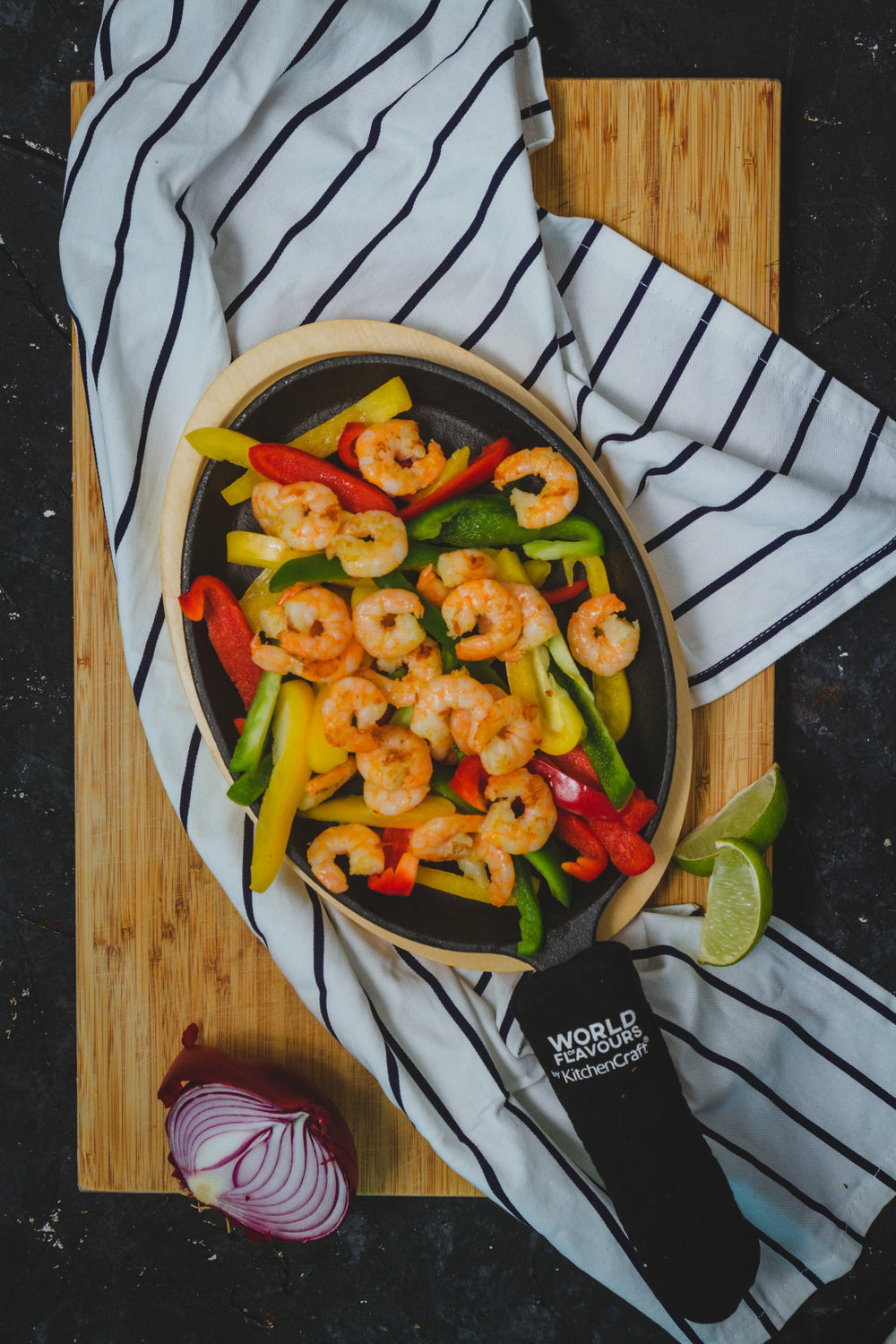 KitchenCraft World of Flavours Cast Iron Fajita Sizzler