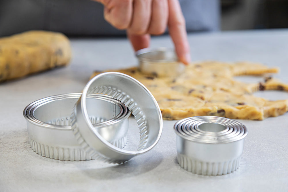 KitchenCraft Eleven Fluted Cutters With Metal Storage Tin
