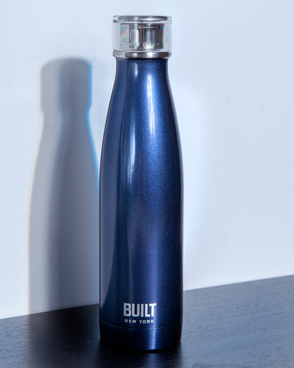 Built 500ml Double Walled Stainless Steel Water Bottle Midnight Blue