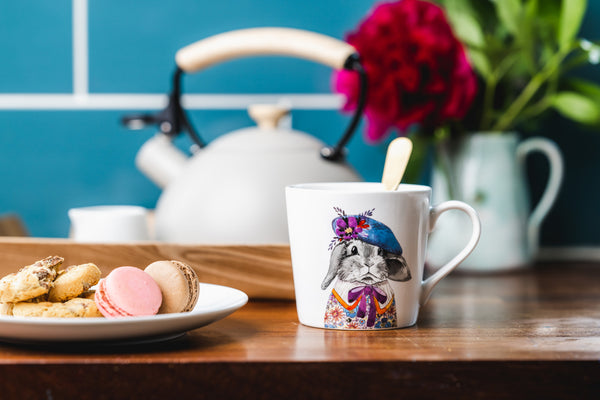 Mikasa Tipperleyhill Rabbit Print Fine China Mug, 380ml image 2