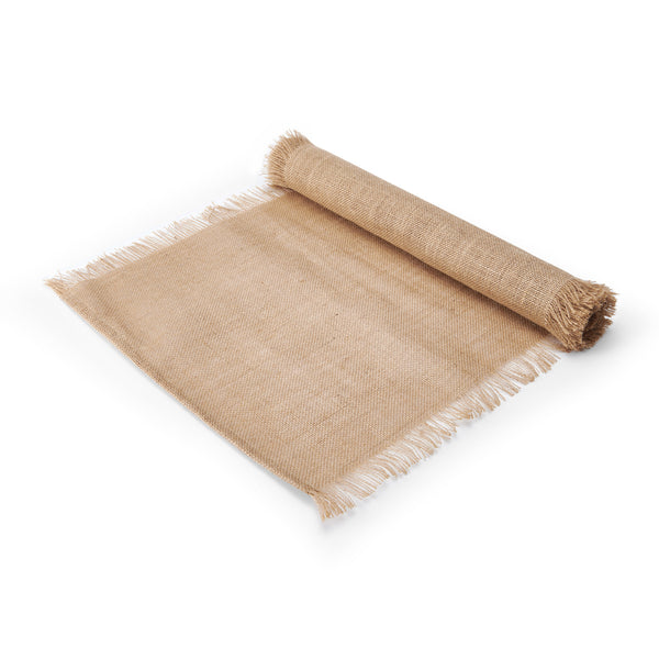 Mikasa Frayed Jute Table Runner, Natural, 230 x 33cm image 2