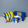 3pc Cuckatoo Kitchen Set with 375ml Ceramic Mug, Ceramic Trivet and Cotton Tea Towel - Pete Cromer image 2