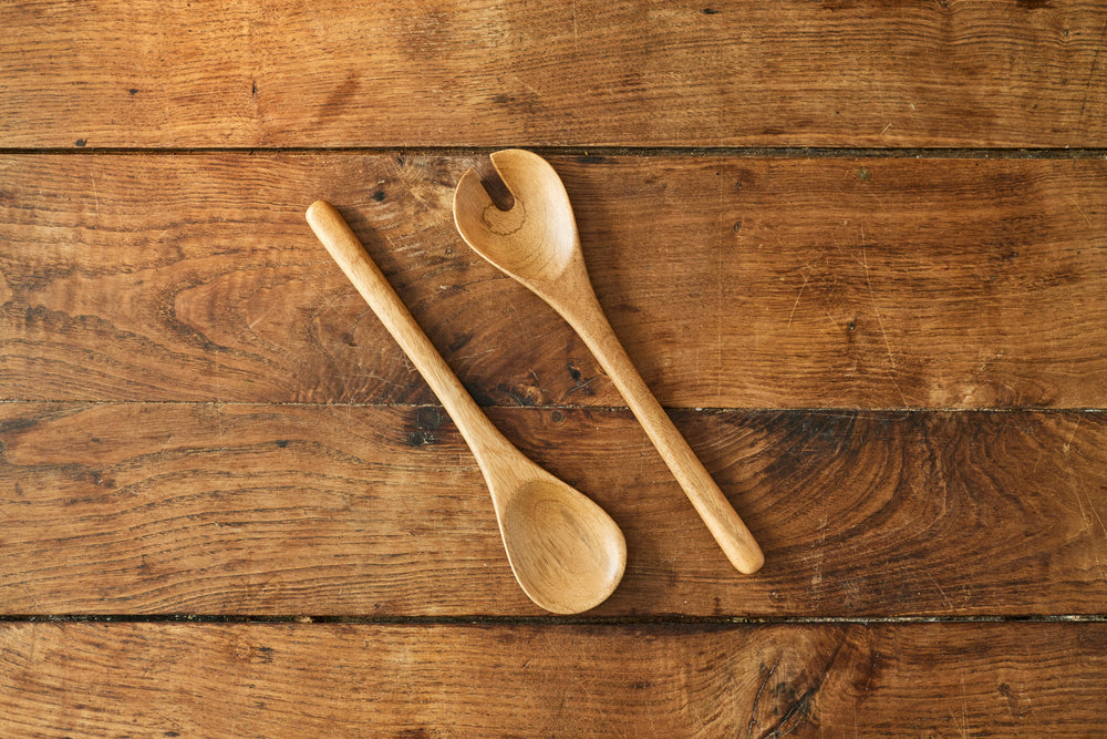 Jamie Oliver Big Love Serving Spoon Set, Mango Wood, Set of 2