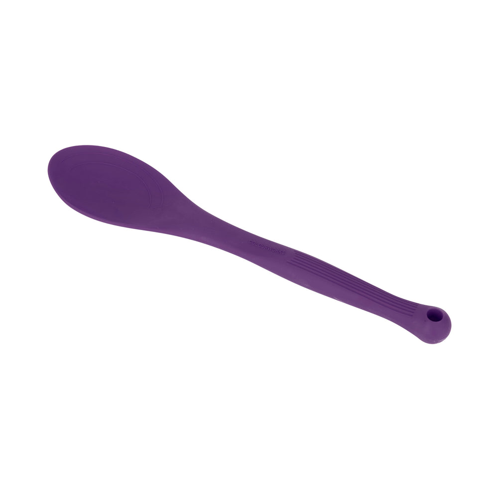 Colourworks Purple Silicone Cooking Spoon with Measurement Markings