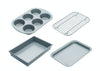 Chicago Metallic Non-Stick Four Piece Starter Bakeware Set with Square Cookie Dough Shaper image 3